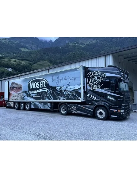 1/50 Moser Scania R Topline 4x2 con semirimorchio frigo TEKNO 89065 TEKNO 1/50 Moser Scania R Topline 4x2 con semirimorchio frigo TEKNO 89065 TEKNO