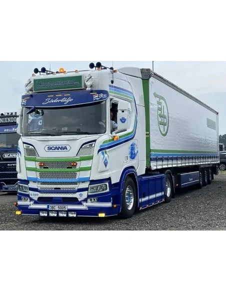 1/50 HP Transped Scania NGR Highline 4x2 con semirimorchio centinato TEKNO 90484 TEKNO 1/50 HP Transped Scania NGR Highline 4x2 con semirimorchio centinato TEKNO 90484 TEKNO
