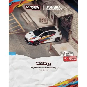 1:64 TOYOTA COROLLA GR WIDEBODY WHITE 2025 TARMAC T64G-063-WH TARMAC WORKS