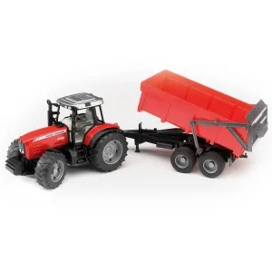Massey Ferguson 7480 con rimorchio ribaltabile BRUDER 02045 BRUDER