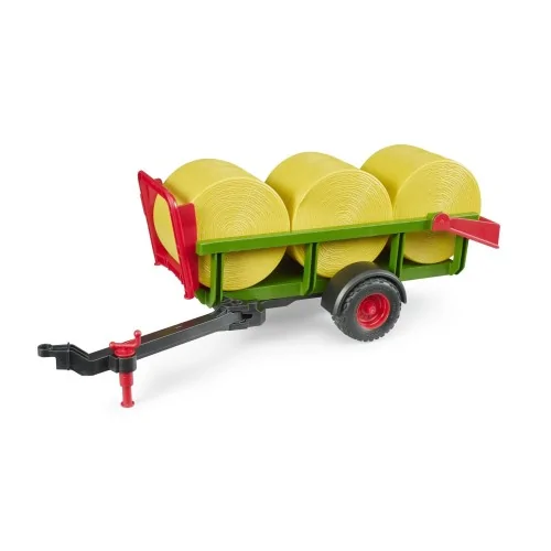 Rimorchio con 3 balle tonde BRUDER 02204 BRUDER