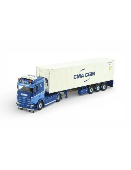 Scania Next Gen S540 with 40ft reefer container P. Visser TEKNO 88908 TEKNO