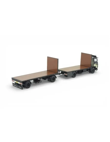 Scania 111 4x2 Rigid Truck with Flatbed Trailer Plokker Pallets 1:50 TEKNO 89223 TEKNO Scania 111 4x2 Rigid Truck with Flatbed Trailer Plokker Pallets 1:50 TEKNO 89223 TEKNO