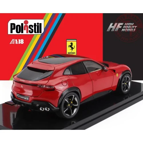 1/18 FERRARI PUROSANGUE 2022 WITH SHOWCASE NUMBERED ONE BY ONE - ROSSO CORSA 322-CREAM INTERIOR POLISTIL 18FE02020 POLISTIL