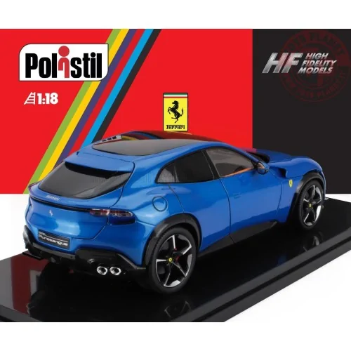 1/18 FERRARI PUROSANGUE 2022 WITH SHOWCASE NUMBERED ONE BY ONE BLU CORSA POLISTIL 18FE02022 POLISTIL