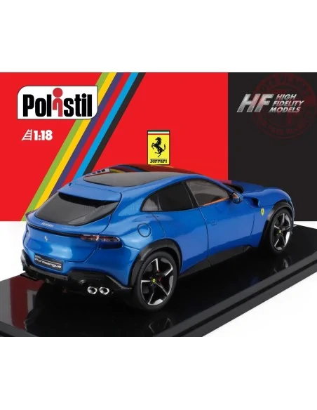 1/18 FERRARI PUROSANGUE 2022 WITH SHOWCASE NUMBERED ONE BY ONE BLU CORSA POLISTIL 18FE02022 POLISTIL