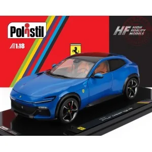 1/18 FERRARI PUROSANGUE 2022 WITH SHOWCASE NUMBERED ONE BY ONE BLU CORSA POLISTIL 18FE02022 POLISTIL