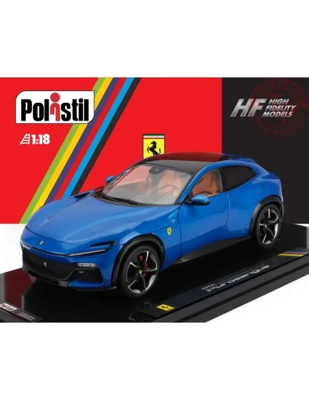 1/18 FERRARI PUROSANGUE 2022 WITH SHOWCASE NUMBERED ONE BY ONE BLU CORSA POLISTIL 18FE02022 POLISTIL