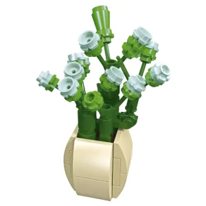 Piantina con vaso verde e azzurra 60pz CUB31 CUBIX