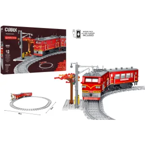 Treno elettrico con rotaie 80cm 747pz CUB34 CUBIX
