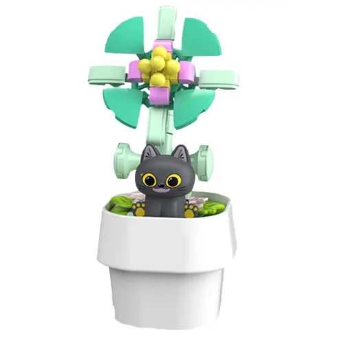 Pianta con gatto nero 80pz CUB38 CUBIX