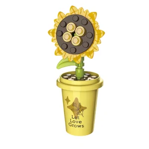 Vasetto con girasole 28pz CUB45 CUBIX