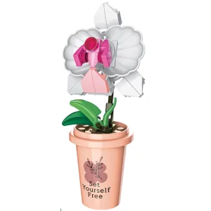 Vasetto con orchidea 41pz CUB49 CUBIX