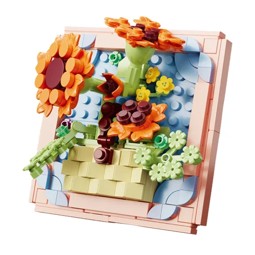 Quadro girasole 10,5x10,5 230pz CUB53 CUBIX
