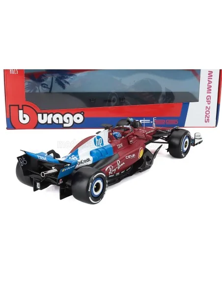 1/18 FERRARI F1 SF-25 TEAM SCUDERIA FERRARI N 16 MIAMI GP 2025 CHARLES LECLERC BU18-16816-H-MIAMI BURAGO 1/18 FERRARI F1 SF-25 TEAM SCUDERIA FERRARI N 16 MIAMI GP 2025 CHARLES LECLERC BU18-16816-H-MIAMI BURAGO