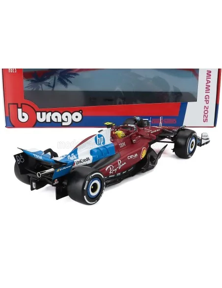 1/18 FERRARI F1 SF-25 TEAM SCUDERIA FERRARI HP N 44 MIAMI GP 2025 LEWIS HAMILTON BU18-16816-L-MIAMI BURAGO 1/18 FERRARI F1 SF-25 TEAM SCUDERIA FERRARI HP N 44 MIAMI GP 2025 LEWIS HAMILTON BU18-16816-L-MIAMI BURAGO