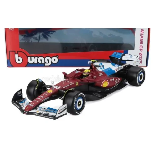 1/18 FERRARI F1 SF-25 TEAM SCUDERIA FERRARI HP N 44 MIAMI GP 2025 LEWIS HAMILTON BU18-16816-L-MIAMI BURAGO