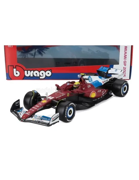 1/18 FERRARI F1 SF-25 TEAM SCUDERIA FERRARI HP N 44 MIAMI GP 2025 LEWIS HAMILTON BU18-16816-L-MIAMI BURAGO