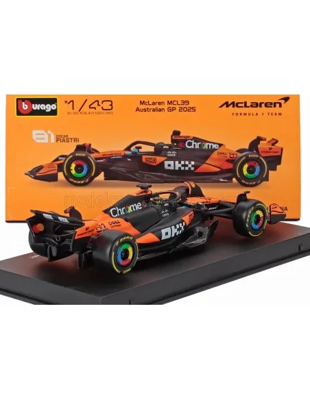 1/43 McLAREN F1 MCL39 TEAM MCLAREN N 81 SEASON GP 2025 OSCAR PIASTRI CON PILOTA E VETRINA BU18-38249-P BURAGO 1/43 McLAREN F1 MCL39 TEAM MCLAREN N 81 SEASON GP 2025 OSCAR PIASTRI CON PILOTA E VETRINA BU18-38249-P BURAGO