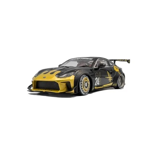 1/18 TOYOTA GR86 LIBERTY WALK BODY KIT 2024 BLACK & GOLD S1813603 SOLIDO