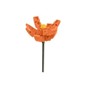 Uovo portafiore con fiore arancio CUB61 CUBIX
