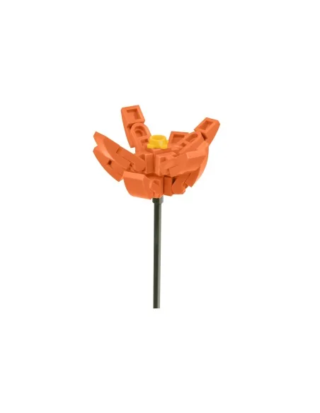 Uovo portafiore con fiore arancio CUB61 CUBIX