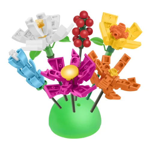 Uovo portafiore con fiore giallo CUB65 CUBIX
