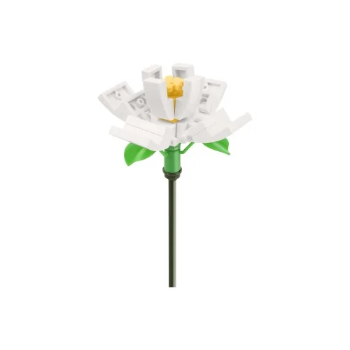Uovo portafiore con fiore bianco CUB66 CUBIX