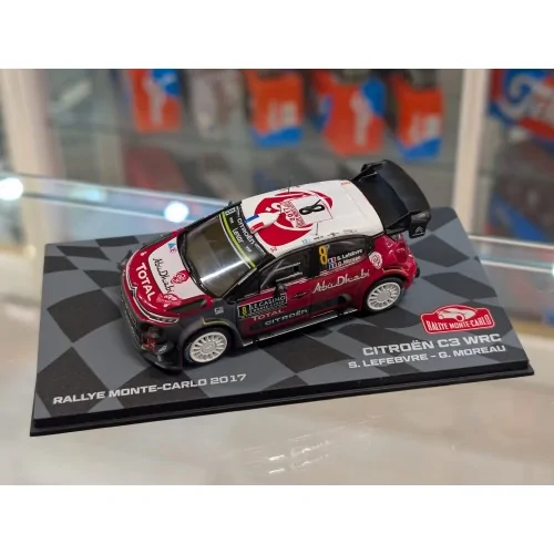 1/43 Citroen c3 wrc Rally Monte Carlo 2017 Lefebre- Moreau E139 MODELLI EDICOLA