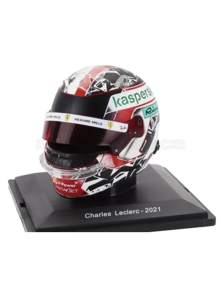 1/5 F1 CASCO CHARLES LECLERC SF21 TEAM SCUDERIA FERRARI MISSION WINNOW SEASON 2021 E141 CASCHI PILOTI 1/5