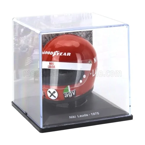 1/5 F1 CASCO HELMET NIKI LAUDA 312T TEAM FERRARI SEFAC WORLD CHAMPION SEASON 1975 E143 CASCHI PILOTI 1/5