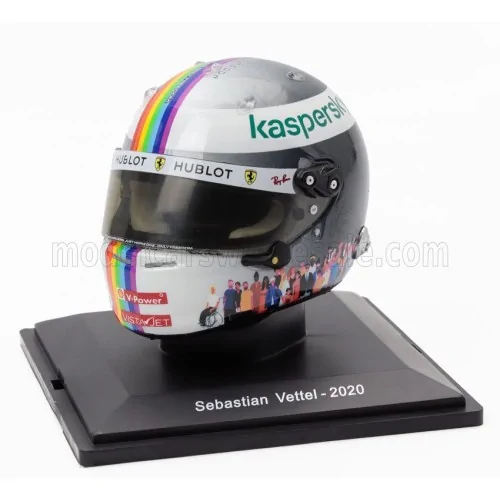 1/5 F1 CASCO HELMET SEBASTIAN VETTEL SF1000 TEAM SCUDERIA FERRARI N 5 3rd TURKISH GP 2020 E145 CASCHI PILOTI 1/5