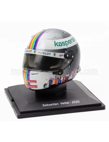 1/5 F1 CASCO HELMET SEBASTIAN VETTEL SF1000 TEAM SCUDERIA FERRARI N 5 3rd TURKISH GP 2020 E145 CASCHI PILOTI 1/5