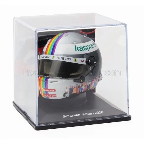 1/5 F1 CASCO HELMET SEBASTIAN VETTEL SF1000 TEAM SCUDERIA FERRARI N 5 3rd TURKISH GP 2020 E145 CASCHI PILOTI 1/5