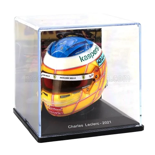 1/5 F1 CASCO CHARLES LECLERC TEAM SCUDERIA FERRARI MISSION WINNOW SF21 FRENCH GP 2021 E148 CASCHI PILOTI 1/5