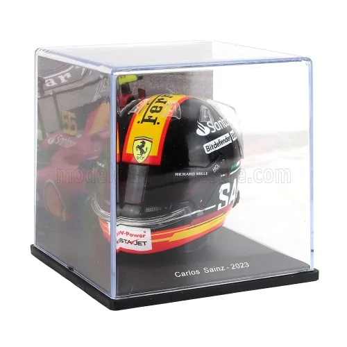 1/5 F1 CASCO CARLOS SAINZ TEAM SCUDERIA FERRARI SF-23 3rd MONZA ITALY GP 2023 E149 CASCHI PILOTI 1/5
