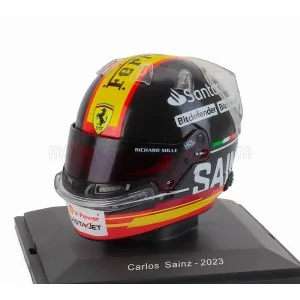 1/5 F1 CASCO CARLOS SAINZ TEAM SCUDERIA FERRARI SF-23 3rd MONZA ITALY GP 2023 E149 CASCHI PILOTI 1/5