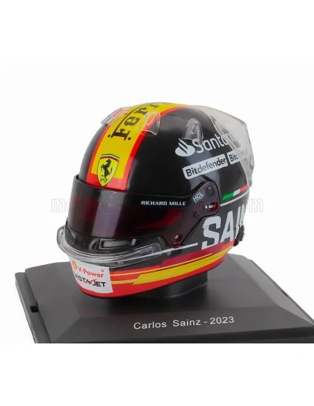 1/5 F1 CASCO CARLOS SAINZ TEAM SCUDERIA FERRARI SF-23 3rd MONZA ITALY GP 2023 E149 CASCHI PILOTI 1/5