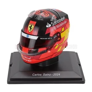 1/5 F1 CASCO CARLOS SAINZ TEAM SCUDERIA FERRARI SF-24 SEASON 2024 E152 CASCHI PILOTI 1/5