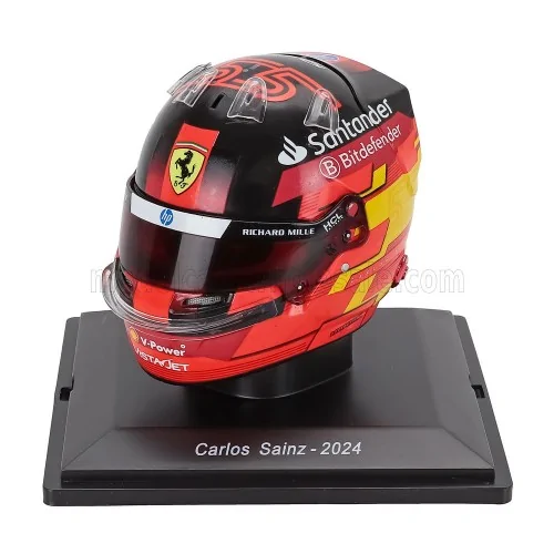 1/5 F1 CASCO CARLOS SAINZ TEAM SCUDERIA FERRARI SF-24 SEASON 2024 E152 CASCHI PILOTI 1/5