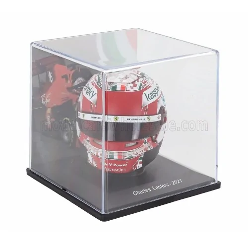 1/5 F1 CASCO CHARLES LECLERC TEAM SCUDERIA FERRARI MISSION WINNOW SF21 EMILIA ROMAGNA ITALY GP 2021 E156 CASCHI PILOTI 1/5