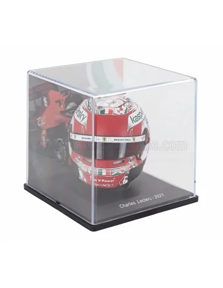1/5 F1 CASCO CHARLES LECLERC TEAM SCUDERIA FERRARI MISSION WINNOW SF21 EMILIA ROMAGNA ITALY GP 2021 E156 CASCHI PILOTI 1/5