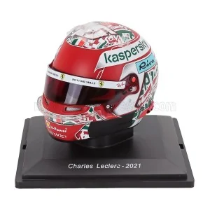 1/5 F1 CASCO CHARLES LECLERC TEAM SCUDERIA FERRARI MISSION WINNOW SF21 EMILIA ROMAGNA ITALY GP 2021 E156 CASCHI PILOTI 1/5