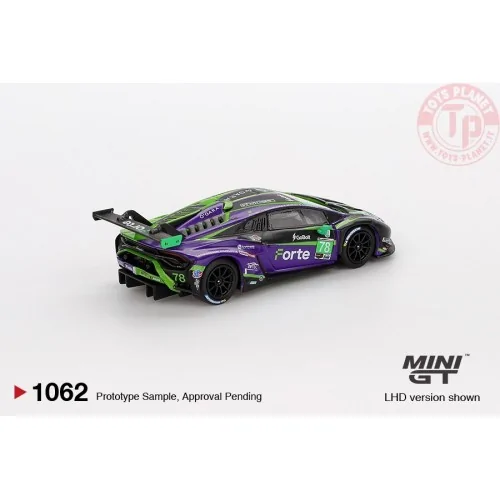 1:64 LAMBORGHINI HURACAN GT3 EVO2 n78 FORTE RACING DAYTONA 24 HRS 2024 MGT01062-L MINI GT