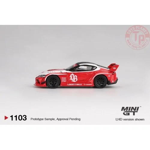 1:64 TOYOTA GR SUPRA LB-WORKS RED/WHITE 2025 MGT01103-L Mini Gt
