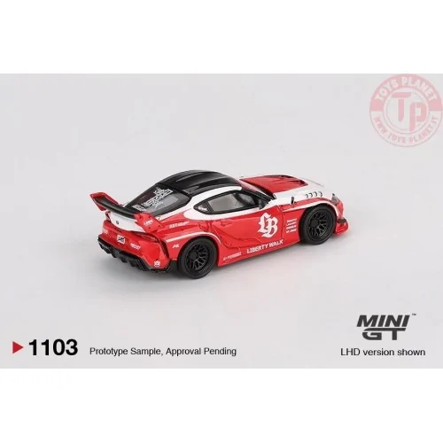 1:64 TOYOTA GR SUPRA LB-WORKS RED/WHITE 2025 MGT01103-L Mini Gt