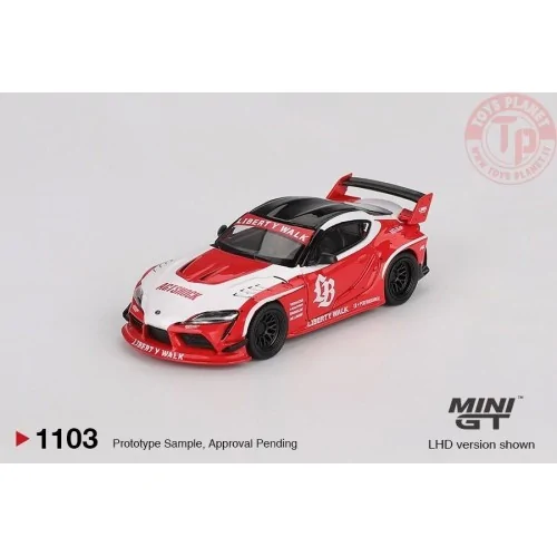 1:64 TOYOTA GR SUPRA LB-WORKS RED/WHITE 2025 MGT01103-L Mini Gt