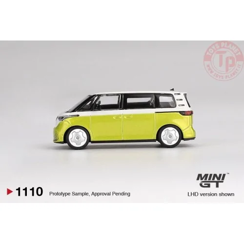 1:64 VOLKSWAGEN ID.BUZZ CANDY WHITE - POMELO YELLOW 2023 MGT01110-L Mini Gt
