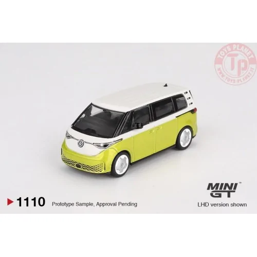 1:64 VOLKSWAGEN ID.BUZZ CANDY WHITE - POMELO YELLOW 2023 MGT01110-L Mini Gt