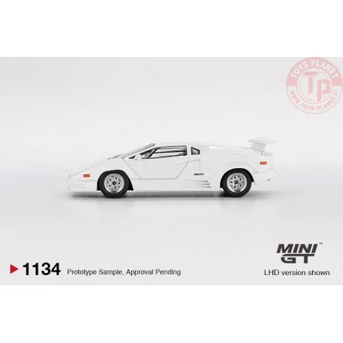 1:64 LAMBORGHINI COUNTACH 25TH ANNIVERSARY WHITE 1989 MGT01134-L Mini Gt